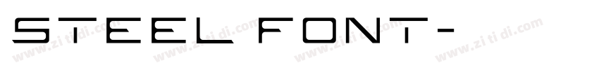Steel font字体转换